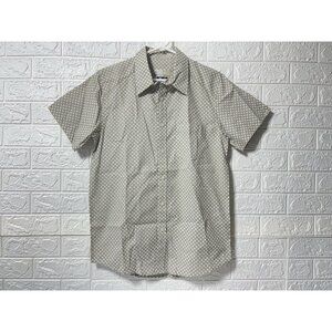 Oakley Shirt Men's Small Geometric Button Up Short Sleeve Pocket Tee